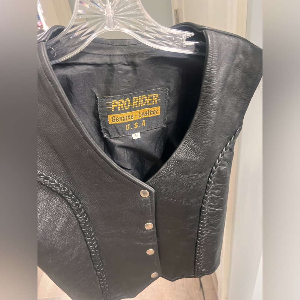 Pro Rider Genuine Leather Vest